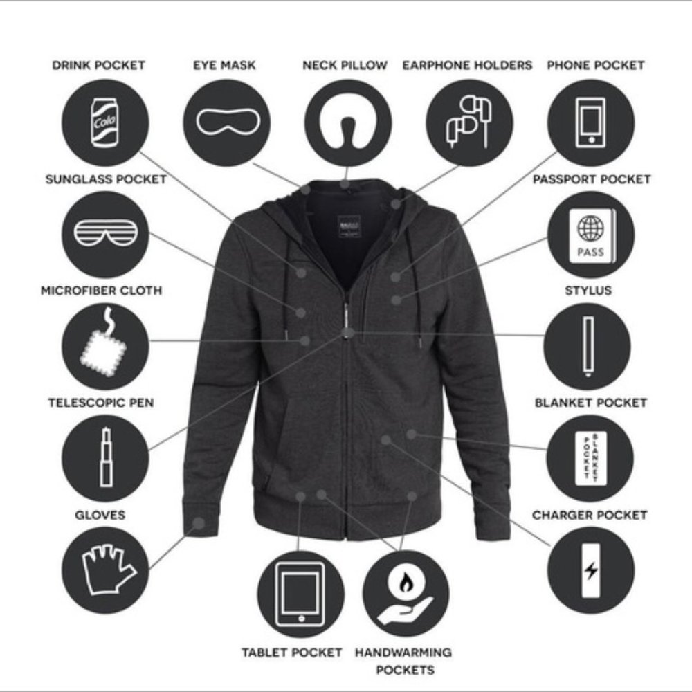 Baubax Women's Travel Sweatshirt